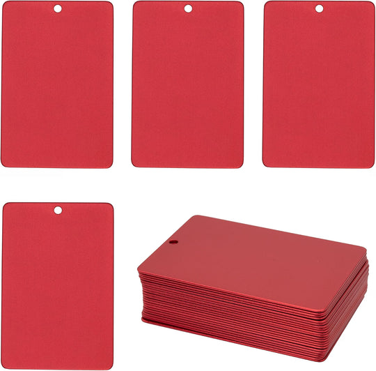 Laser Engraved Anodized Aluminum Tag Blanks 2x3 Inch