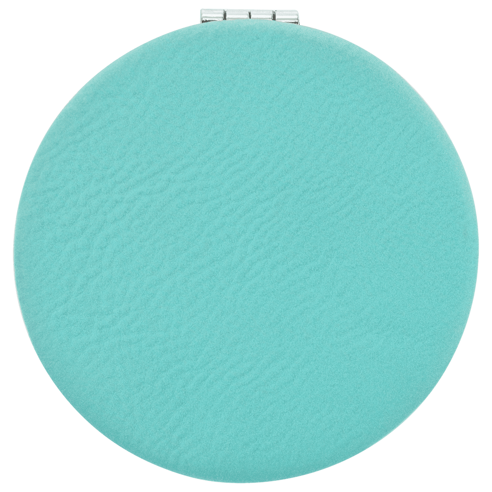 Compact Leatherette Mirror